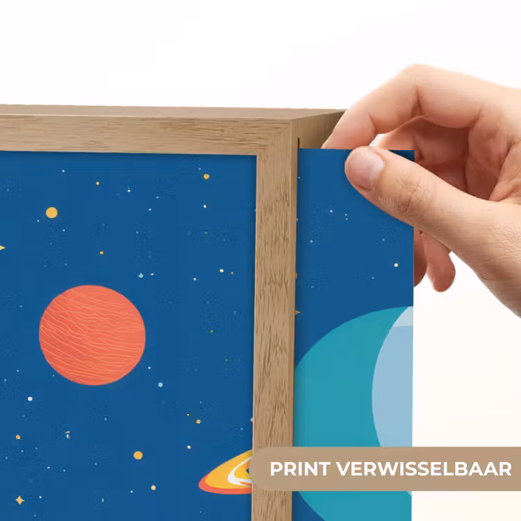 Lightbox - Wandlamp kinderkamer - Raket - Planeten - Ruimte — 5