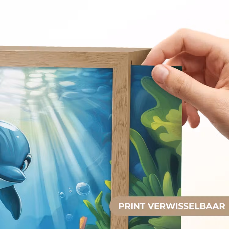 Lightbox - Wandlamp kinderkamer - Schildpad - Dolfijn - Oceaan — 5
