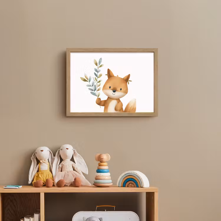 Lightbox - Wandlamp kinderkamer - Vos - Dier - Bosdieren — 3