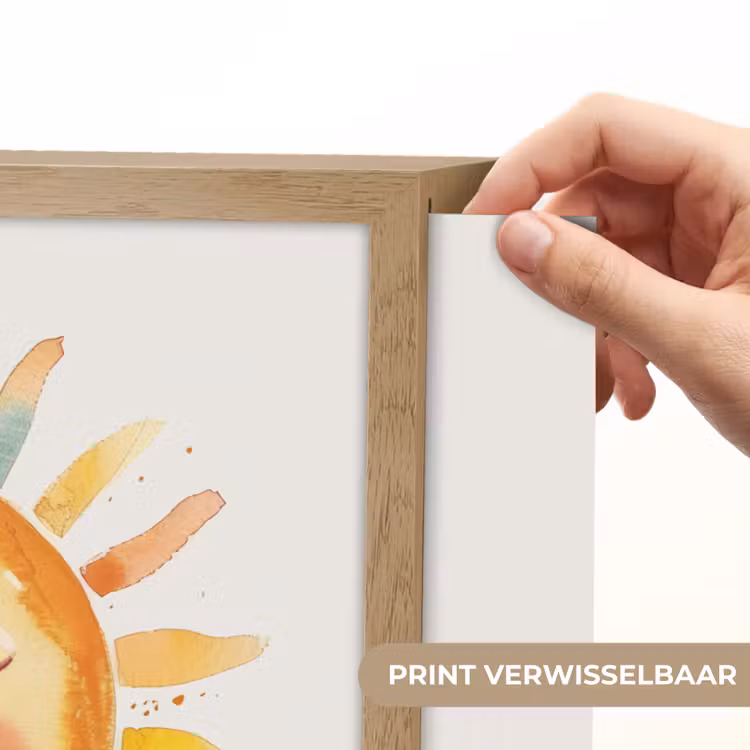 Lightbox - Wandlamp kinderkamer - Zon - Watercolor - Geel — 5