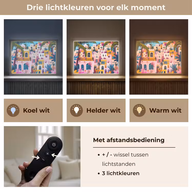 Lightbox - Wandlamp - Kleurrijk - Roze - Oranje - Geel - Bloemen — 8