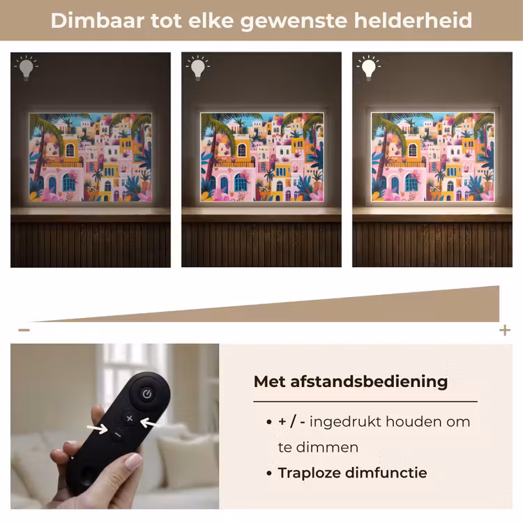 Lightbox - Wandlamp - Kleurrijk - Roze - Oranje - Geel - Bloemen — 9