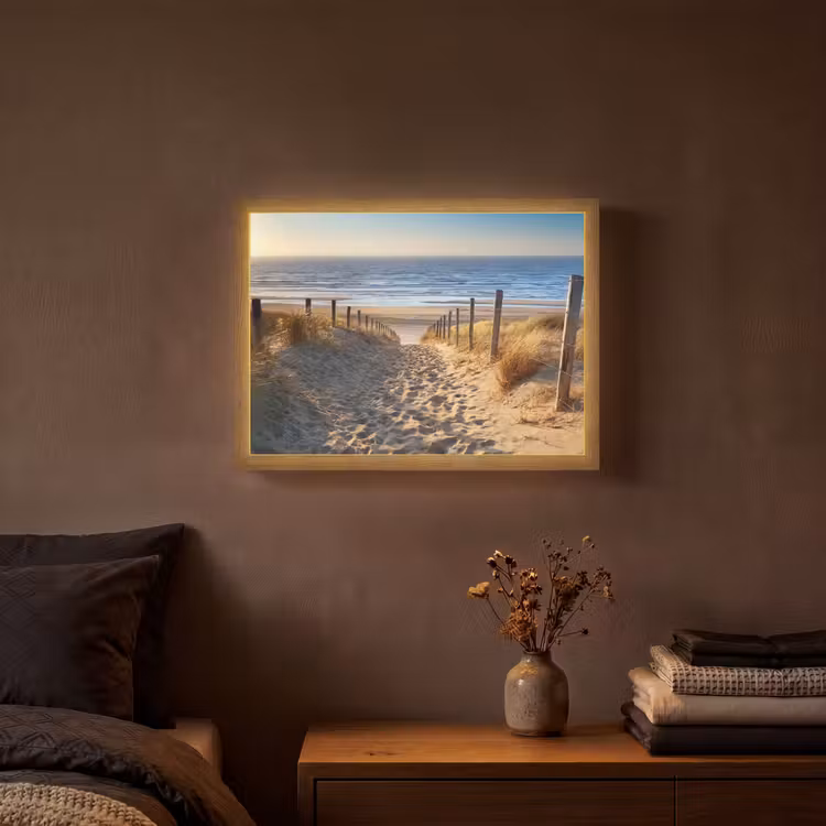 Lightbox - Wandlamp - Strand - Zee - Nederland - Duinen - Zon — 3