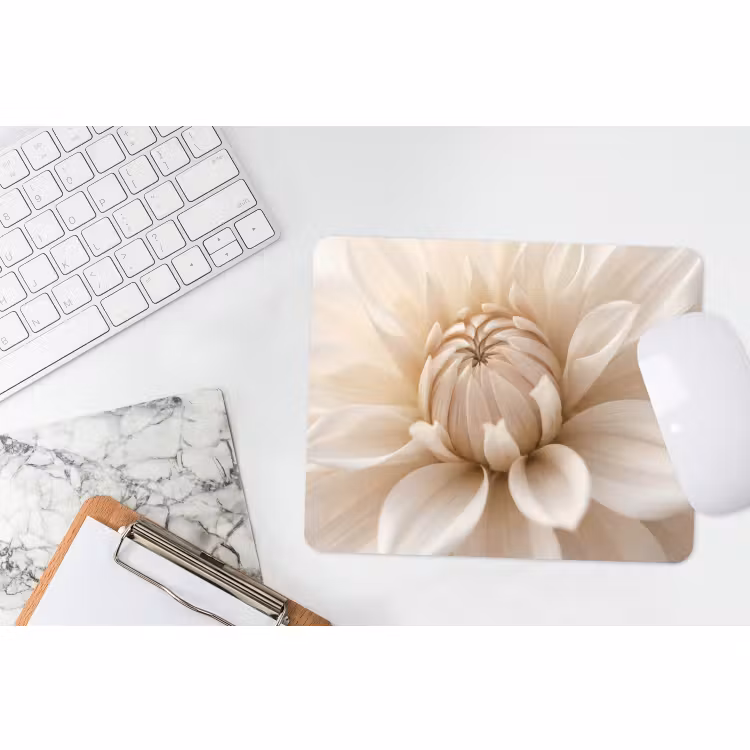 Muismat - Bloem - Dahlia - Wit — 2