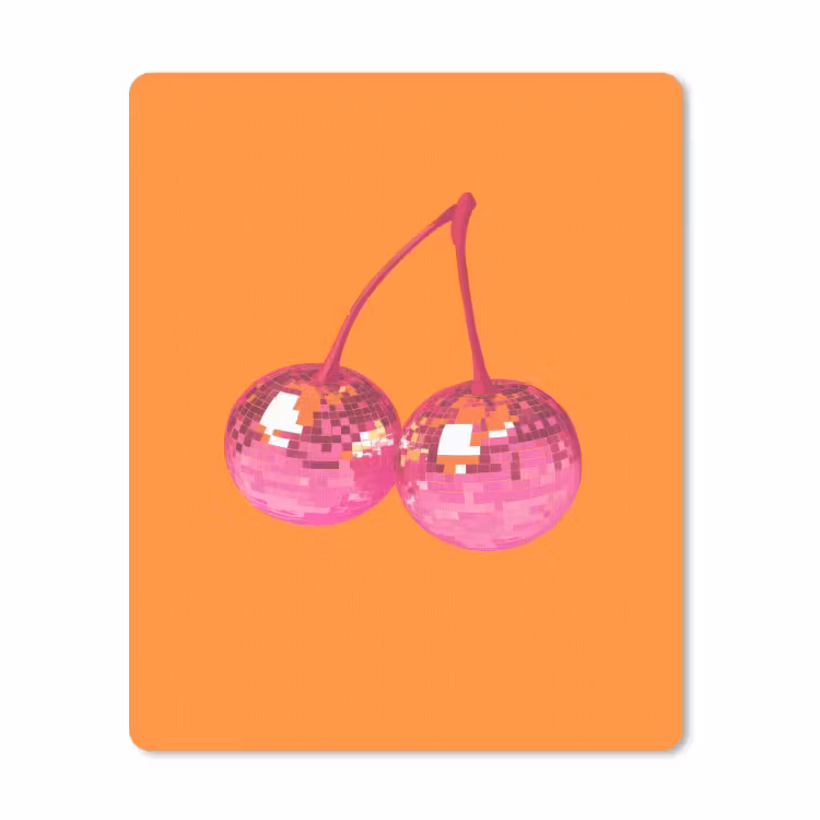Muismat - Discoballen - Kers - Spiegels - Roze — 1