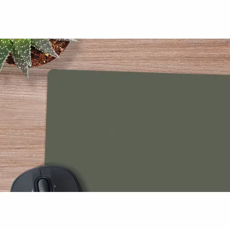Muismat - Groen - Effen kleur - Olijfgroen — 4