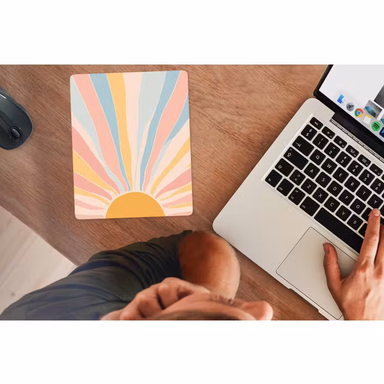 Muismat - Illustratie - Zon - Pastelkleuren — 2