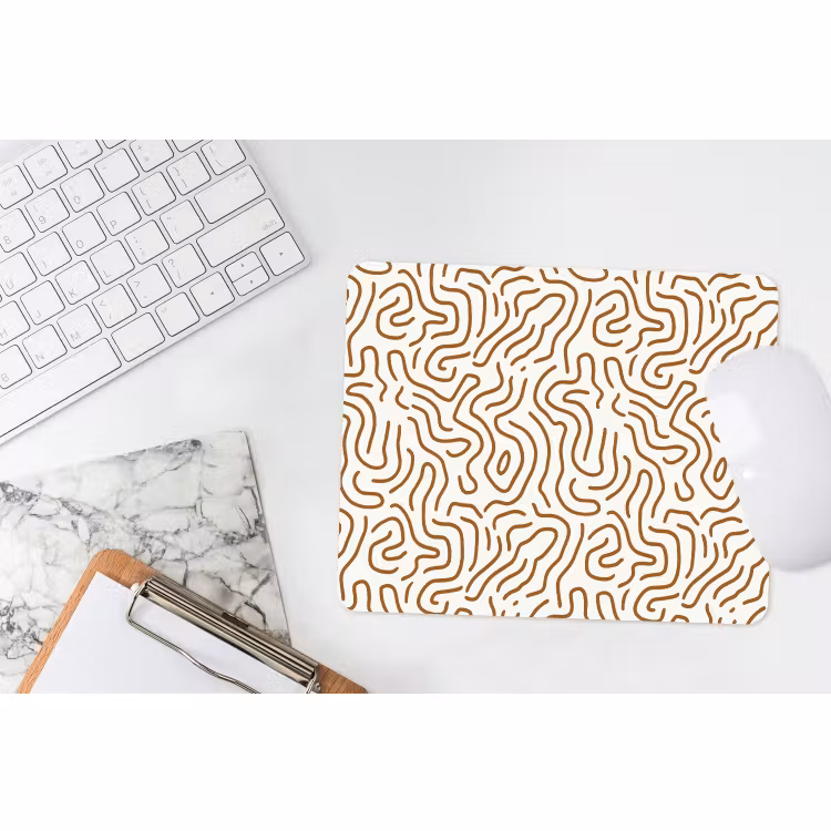 Muismat - Minimalistisch - Patroon - Terracotta — 2