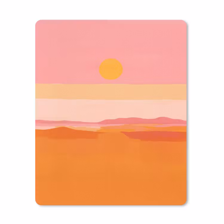 Muismat - Zon - Abstract - Landschap - Oranje — 1