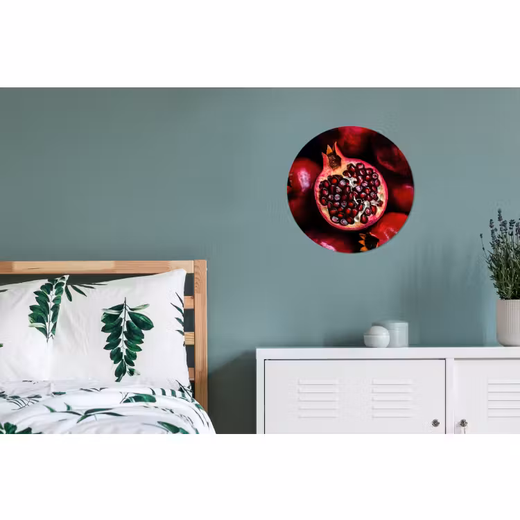 Muurcirkel aluminium Granaatappel - Rood - Fruit — 4