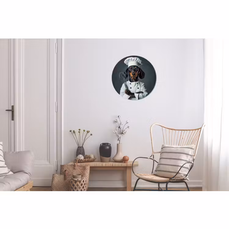 Muurcirkel aluminium Hond - Garde - Kok — 2