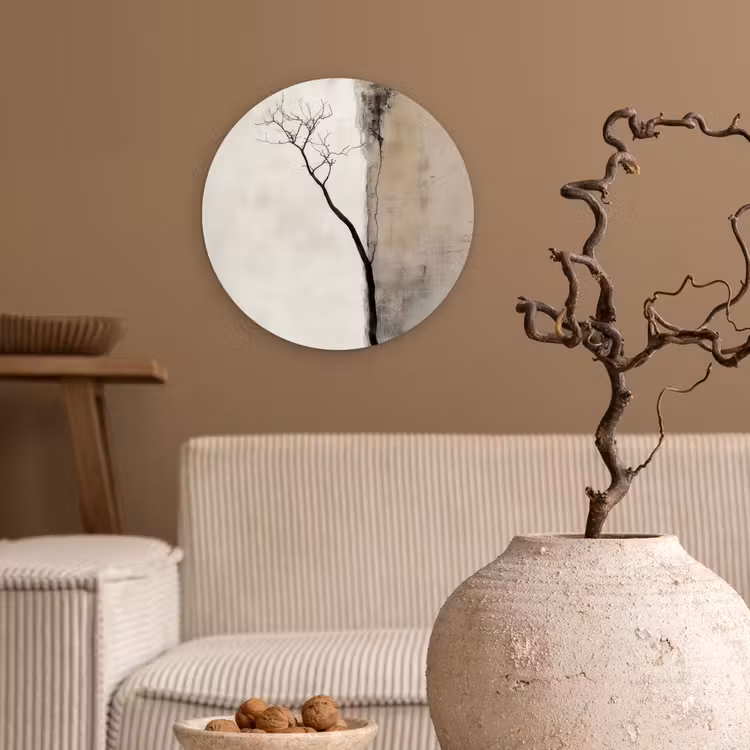 Muurcirkel - Wabi sabi - Plant - Beige — 2