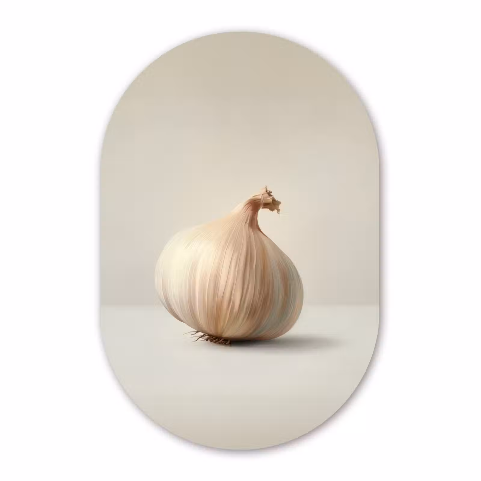 Muurovaal - Knoflook - Natuurlijk - Beige — 1