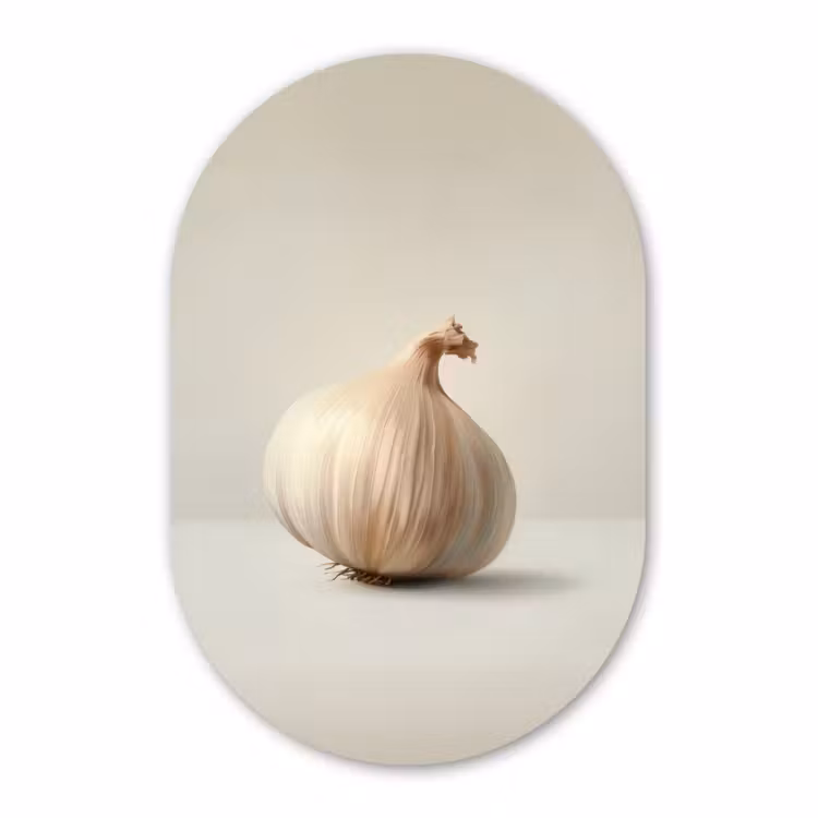 Muurovaal - Knoflook - Natuurlijk - Beige — 1