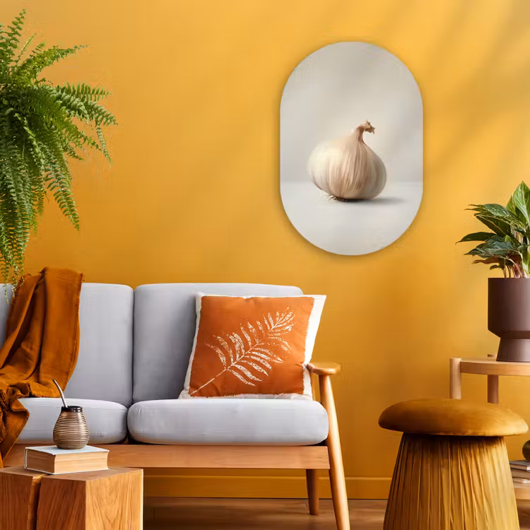 Muurovaal - Knoflook - Natuurlijk - Beige — 2