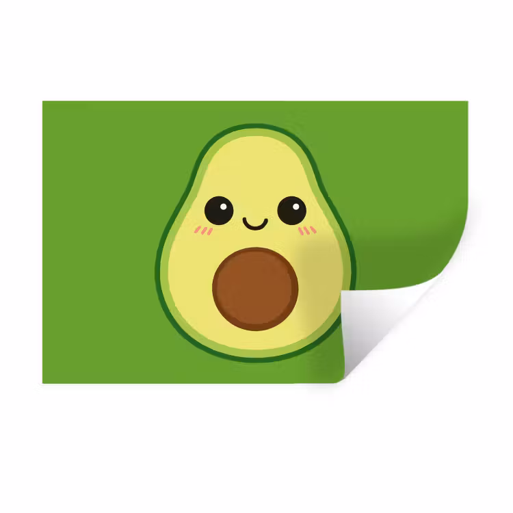 Muursticker - Avocado - Groen - Speels — 1