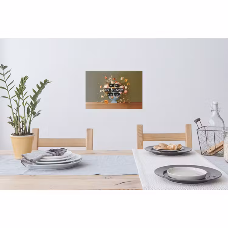 Muursticker - Bloem - Quote - Vintage - Art — 3