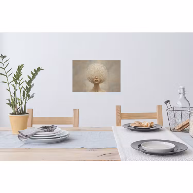 Muursticker - Dromerig - Beige - Paardenbloemzaadjes — 3