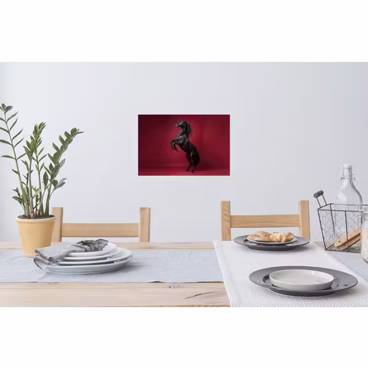 Muursticker - Hengst - Steigert - Rood — 3