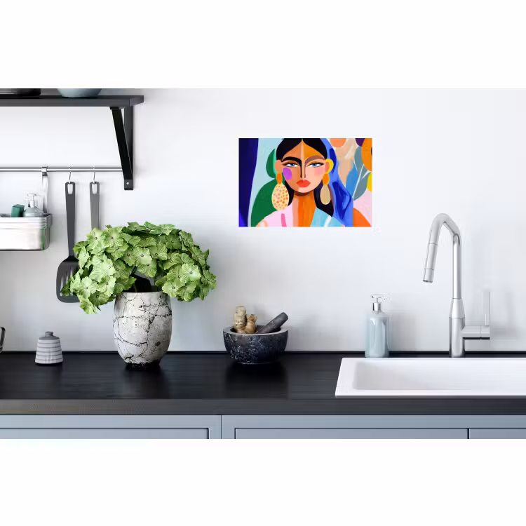 Muursticker - Portret - Vrouw - Modern — 2