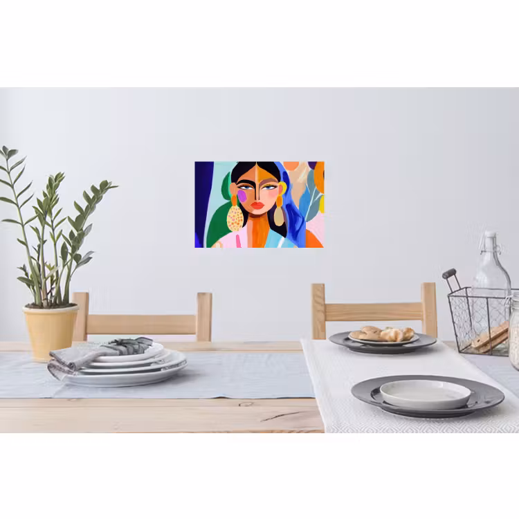 Muursticker - Portret - Vrouw - Modern — 3