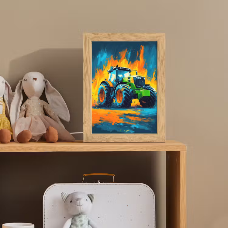 Nachtlampje - Abstract - Tractor - Groen — 3
