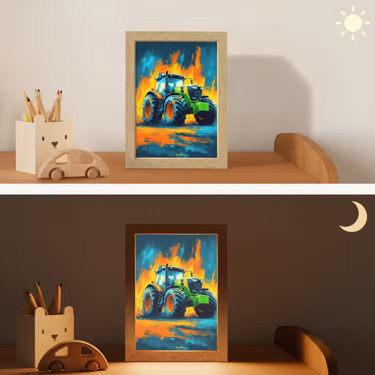 Nachtlampje - Abstract - Tractor - Groen — 5