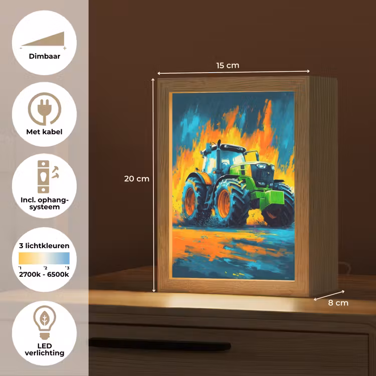 Nachtlampje - Abstract - Tractor - Groen — 8