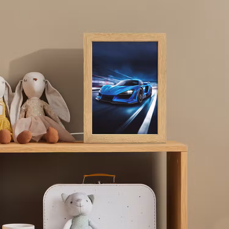 Nachtlampje - Auto - Blauw - Jongens - Kind — 3