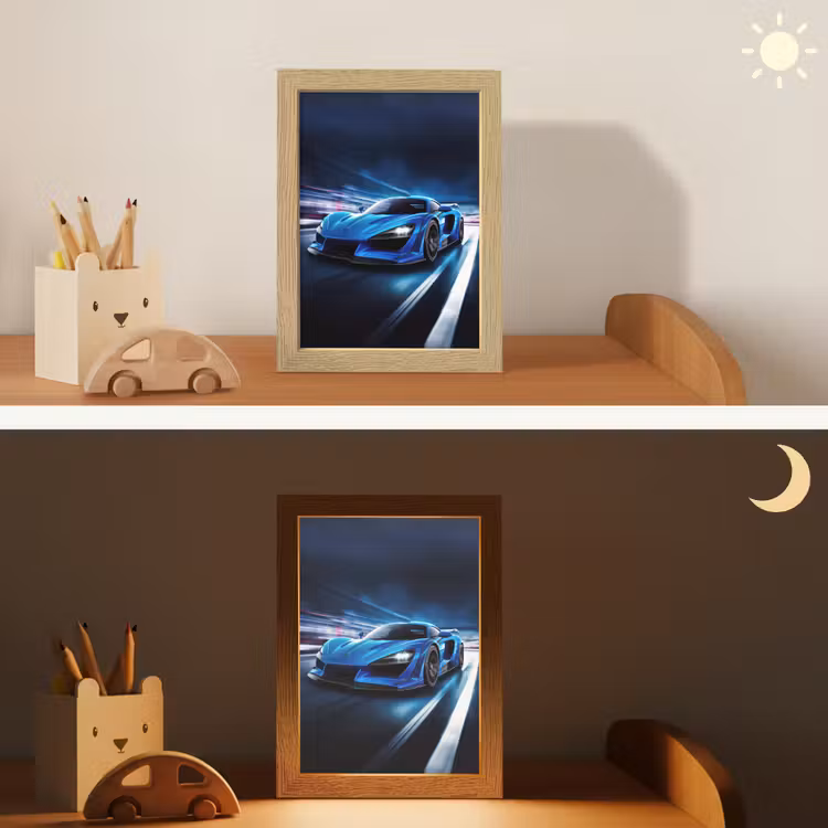 Nachtlampje - Auto - Blauw - Jongens - Kind — 5