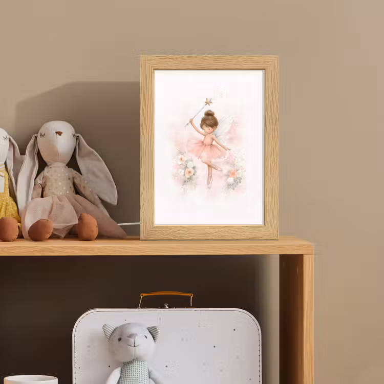 Nachtlampje - Ballerina - Fee - Bloemen - Roze — 3