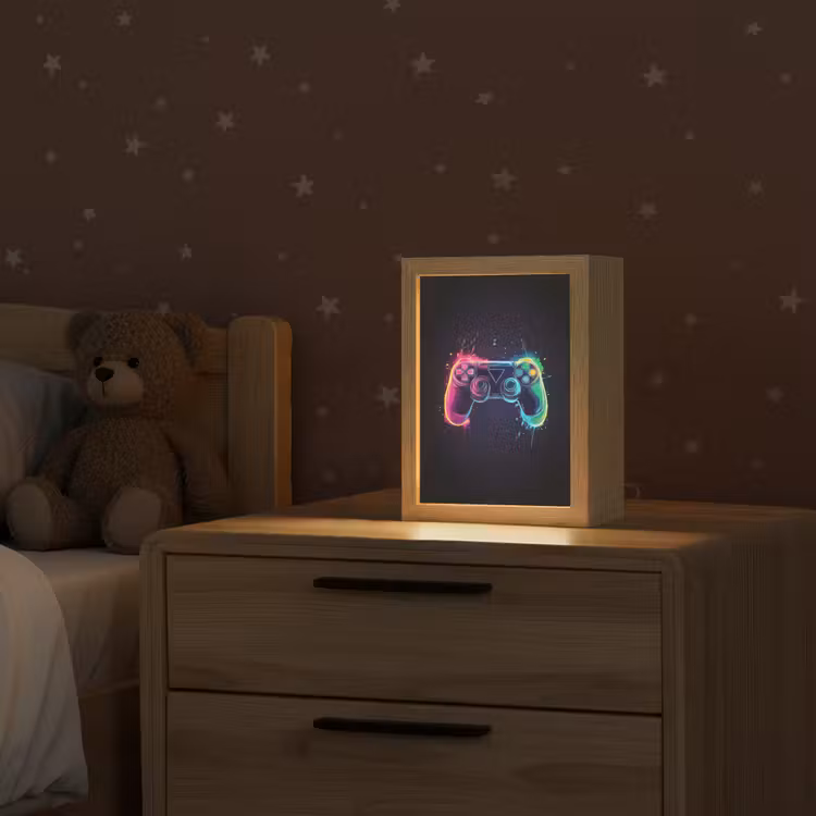 Nachtlampje - Grafisch - Controller - Neon - Verfspatten — 2