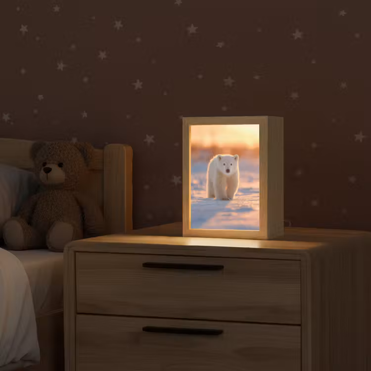 Nachtlampje - Ijsbeer - Sneeuw - Zonsopgang — 2