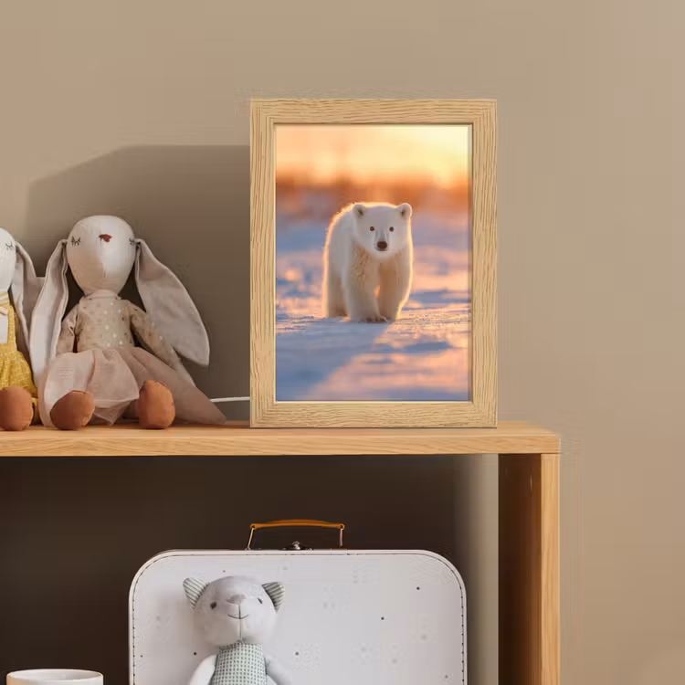 Nachtlampje - Ijsbeer - Sneeuw - Zonsopgang — 3