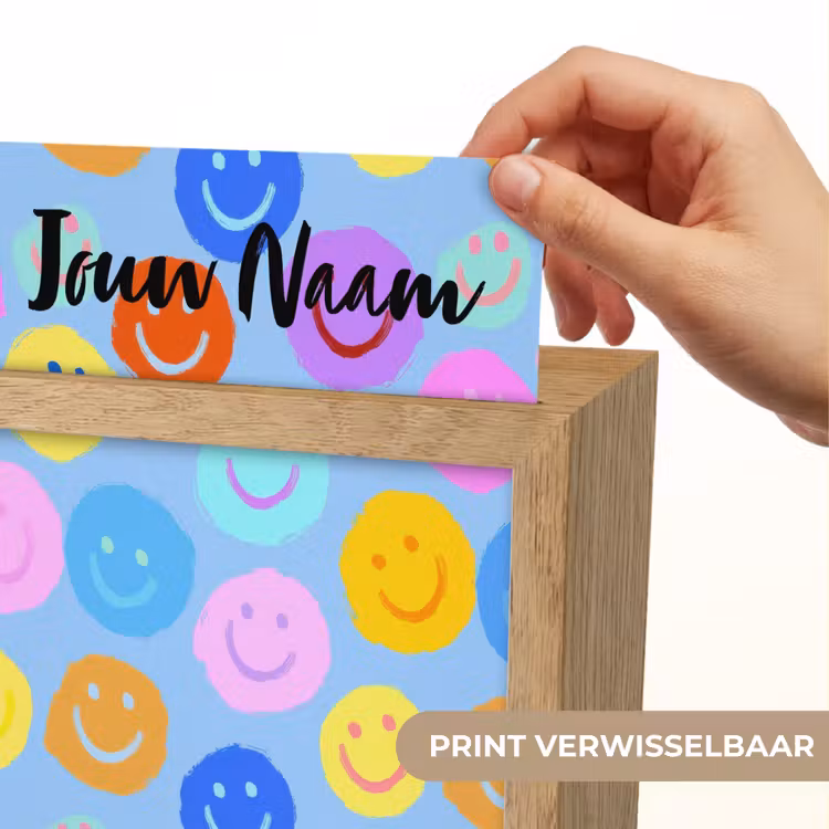 Nachtlampje met naam - Smileys - Kleurrijk - Grappig — 4