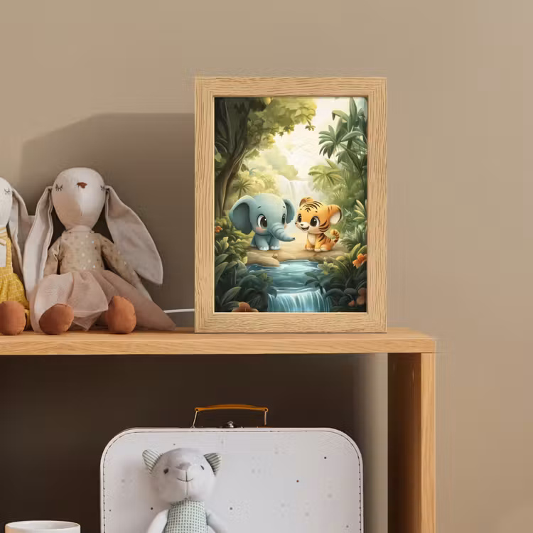 Nachtlampje - Olifant - Tijger - Bos - Jungle — 3