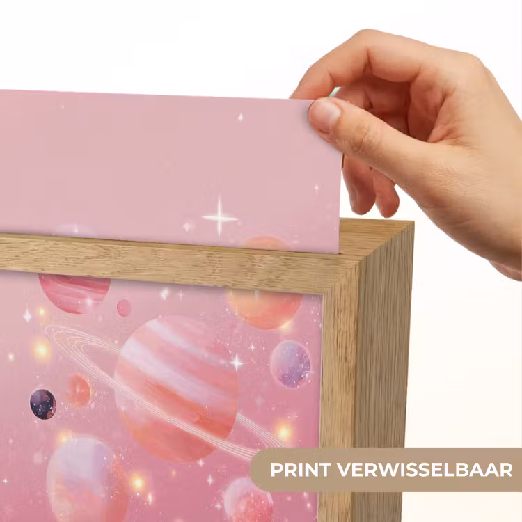 Nachtlampje - Planeten - Roze - Sterren — 4