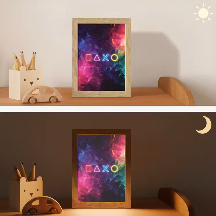 Nachtlampje - Playstation - Kleurrijk - Abstract - Neon — 5
