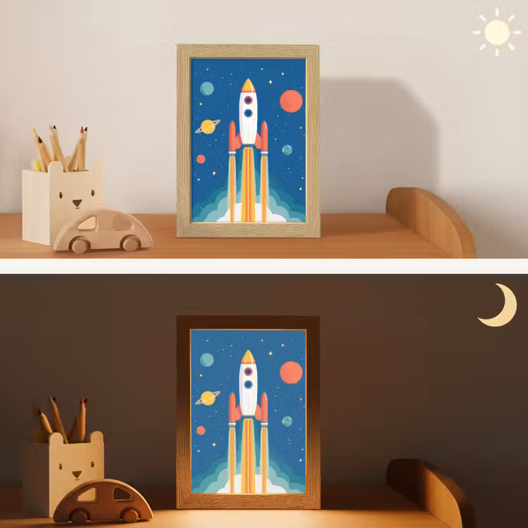 Nachtlampje - Raket - Planeten - Ruimte — 5
