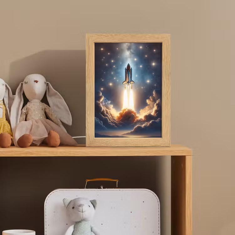 Nachtlampje - Ruimtevaart - Raket - Space - Sterren — 3
