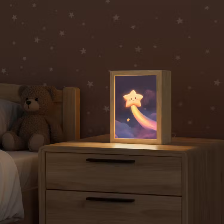 Nachtlampje - Ster - Gezichtje - Lichtgevend — 2