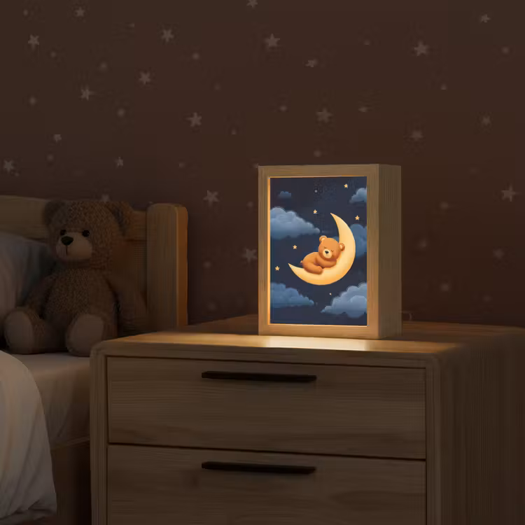 Nachtlampje - Teddybeer - Maan - Wolken - Sterren — 2