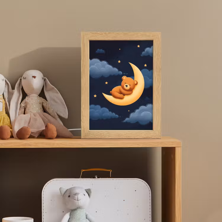 Nachtlampje - Teddybeer - Maan - Wolken - Sterren — 3