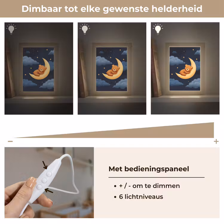 Nachtlampje - Teddybeer - Maan - Wolken - Sterren — 6