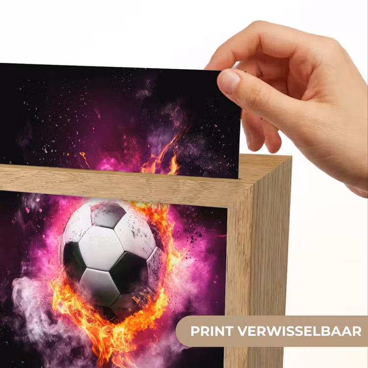 Nachtlampje - Voetbal - Roze - Vuur — 4