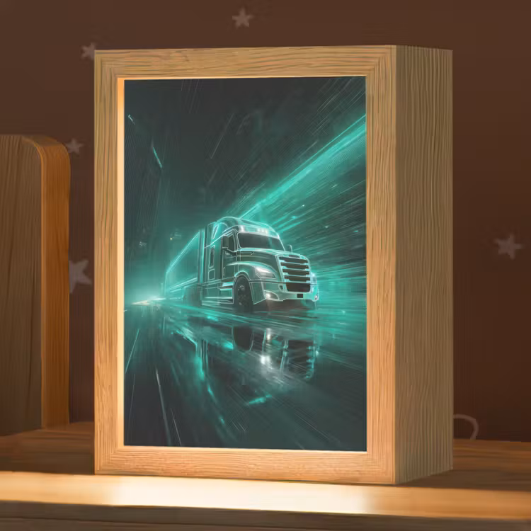 Nachtlampje - Vrachtwagen - Snelheid - Groen - Neon — 1