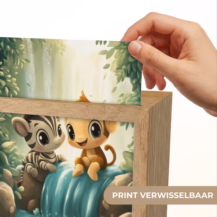 Nachtlampje - Zebra - Aap - Cartoon - Waterval — 4