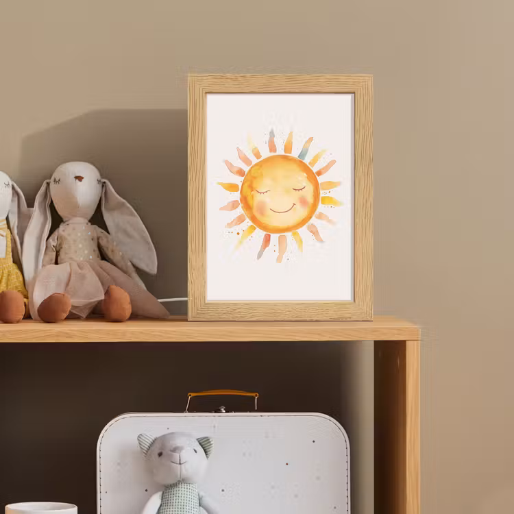 Nachtlampje - Zon - Watercolor - Geel — 3