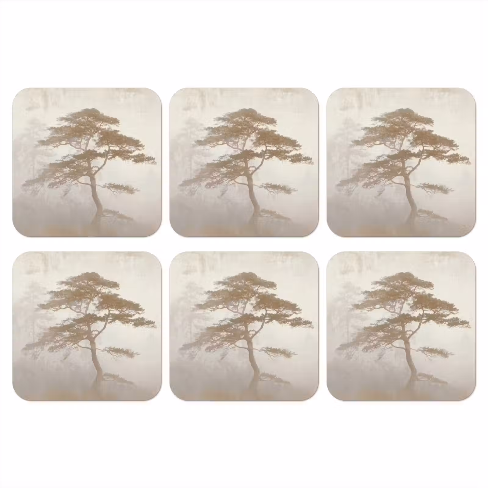 Onderzetter - Boom - Oosterse stijl - Landschap — 1