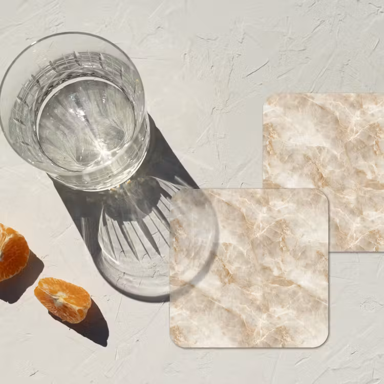 Onderzetter - Lichtbeige - Onyx - Subtiel — 2